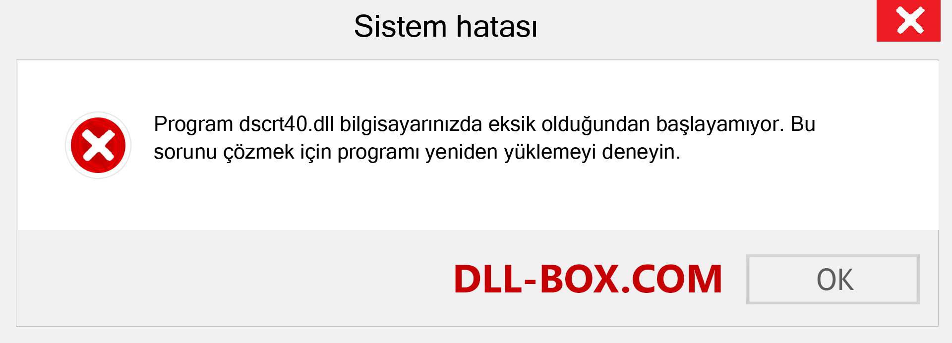 dscrt40.dll dosyası eksik mi? Windows 7, 8, 10 için İndirin - Windows'ta dscrt40 dll Eksik Hatasını Düzeltin, fotoğraflar, resimler